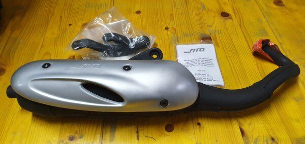 OFFERTA!!! MARMITTA SITO DERBI GP1 50 - PIAGGIO NRG KAT - GILERA RUNNER 50 - 0705 - immagine 2