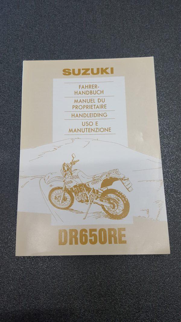 USO E MANUTENZIONE MANUALE SUZUKI DR DR650RE - 99011-12E60-022