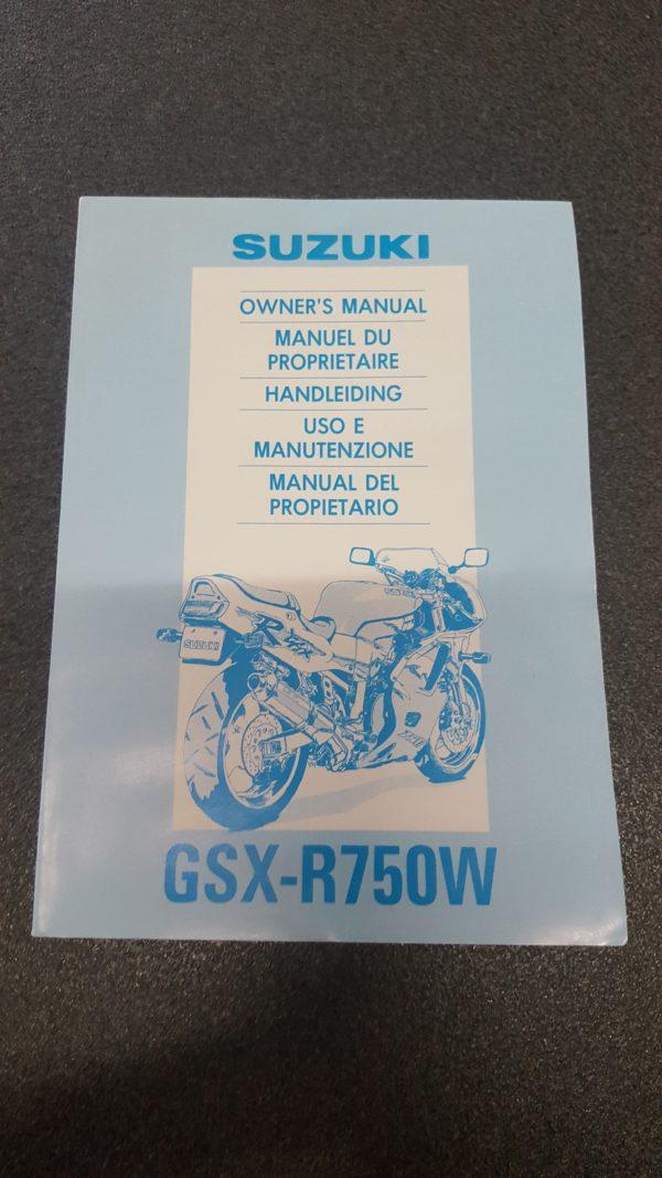 MANUALE USO E MANUTENZIONE SUZUKI GSX-R750W - 99011-17E50-DSP