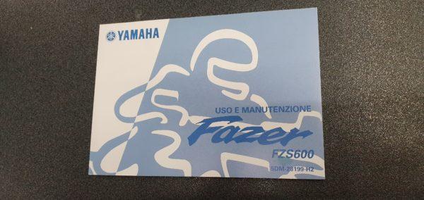 USO E MANUTENZIONE MANUALE YAMAHA FAZER FZS 600 - 5DM28199H200