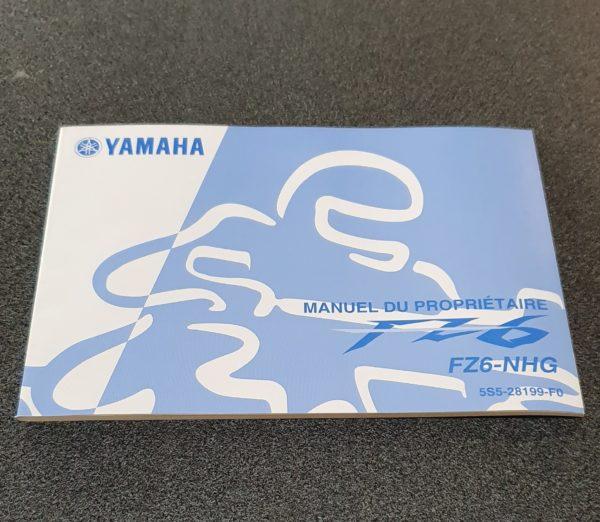 USO E MANUTENZIONE MANUALE (IN FRANCESE) YAMAHA FZ6-NHG - 5S528199F000