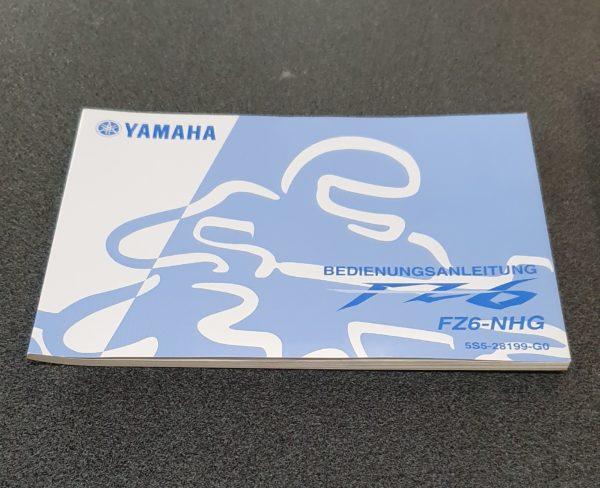 USO E MANUTENZIONE MANUALE (IN TEDESCO) YAMAHA FZ6 - NHG - 5S528199G000