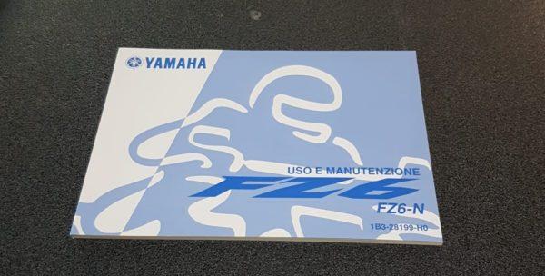 USO E MANUTENZIONE MANUALE YAMAHA FZ6-N - 1B328199H000