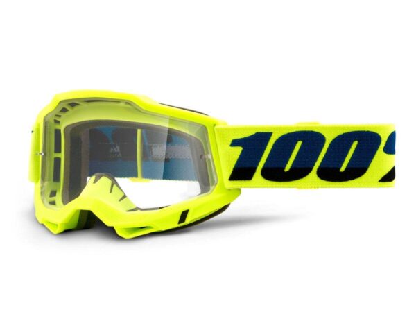 MASCHERA CROSS OFF-ROAD 100% THE ACCURI 2 OTG FLUO YELLOW - 461195