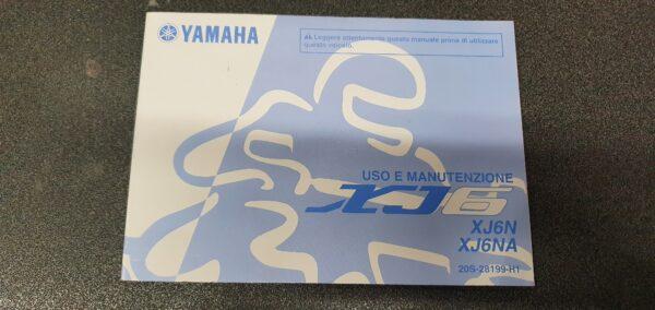 USO E MANUTENZIONE MANUALE YAMAHA PER XJ6 - 20S-28199-H1