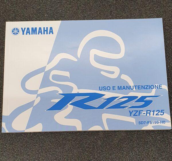 USO E MANUTENZIONE MANUALE YAMAHA PER YZF R125 - 5D7-F8199-H0