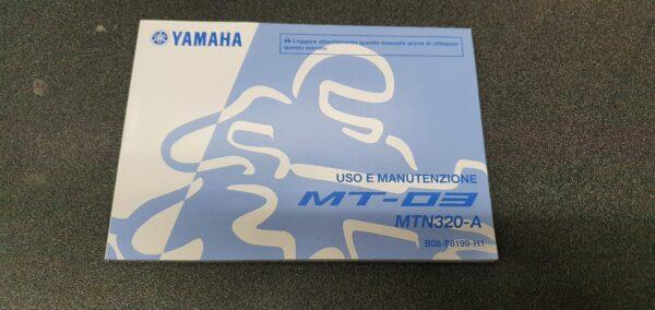 USO E MANUTENZIONE MANUALE YAMAHA PER MT-03 - B08-F8199-H1