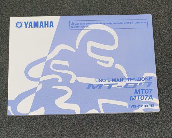 USO E MANUTENZIONE MANUALE YAMAHA PER MT-07 / MT-07A - 1WS-28199-HS