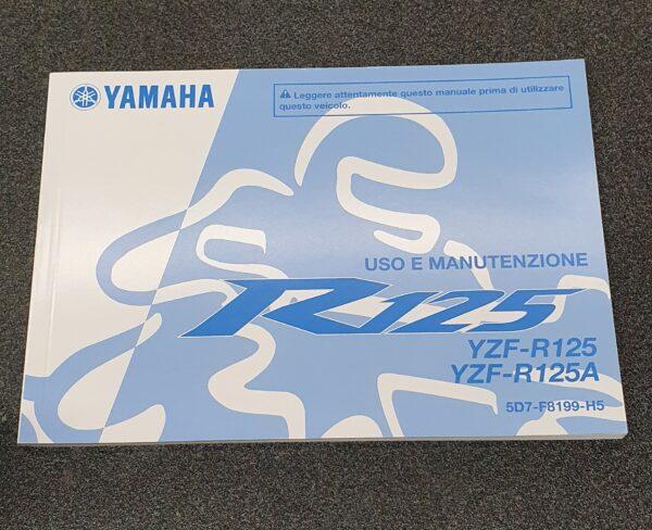 USO E MANUTENZIONE MANUALE YAMAHA PER YZF-R125 / YZF-R125A - 5D7-F8199-H5
