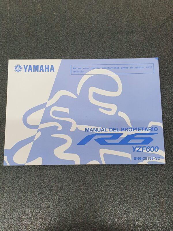 USO E MANUTENZIONE MANUALE YAMAHA PER YZF-R6 600 IN SPAGNOLO - BN6-28199-S2