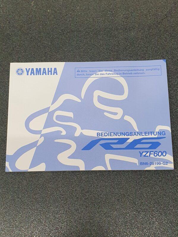USO E MANUTENZIONE MANUALE YAMAHA PER YZF-R6 IN TEDESCO - BN6-28199-G2