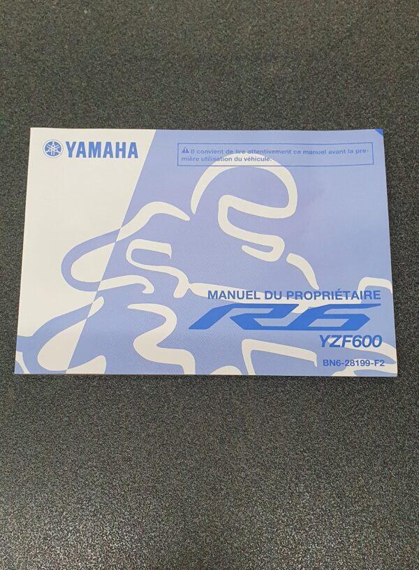 USO E MANUTENZIONE MANUALE YAMAHA PER YZF-R6 600 IN FRANCESE - BN6-28199-F2