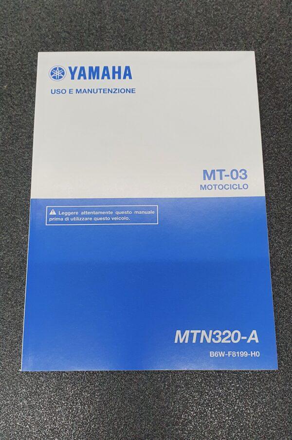 USO E MANUTENZIONE MANUALE YAMAHA PER MT-03 - B6W-F8199-H0