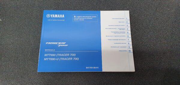 USO E MANUTENZIONE MANUALE YAMAHA PER MT07 TRACER 700 - B4T-F8199-H1