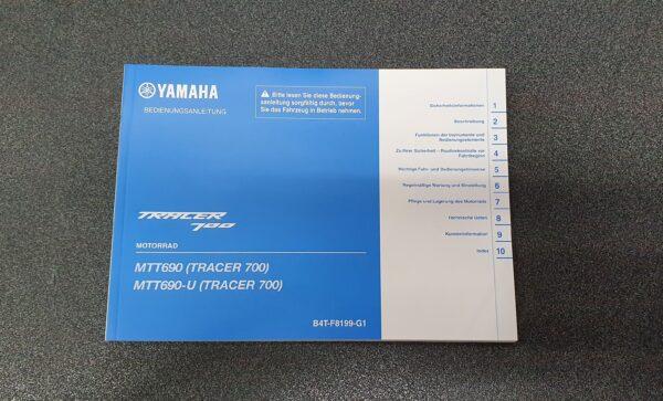 USO E MANUTENZIONE MANUALE YAMAHA MT07 TRACER 700 - B4T-F8199-G1