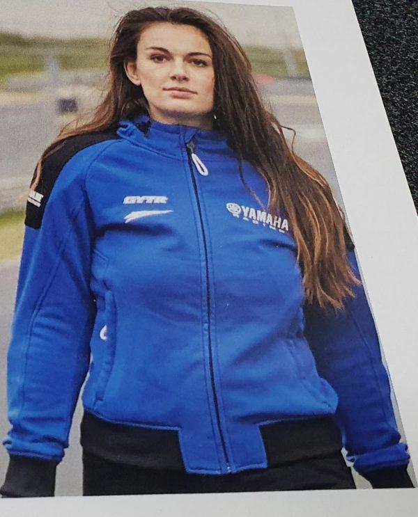 TRIMBOLI MOTO SUPEROFFERTA! GIUBBOTTO CON PROTEZIONI YAMAHA PADDOCK HOODIE DONNA - A22PB201E0-