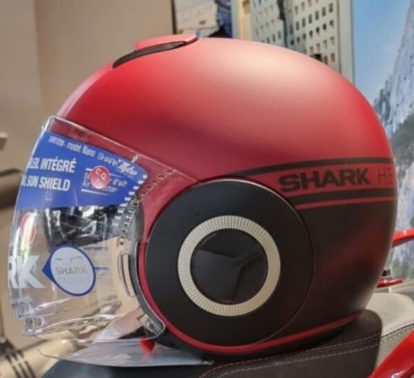 TRIMBOLIMOTO OOFFERTA CASCO JET SHARK YAMAHA NANO STREET NEON MAT - HE2840ERKR-