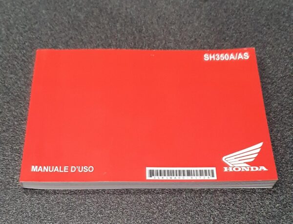 MANUALE USO E MANUTENZIONE HONDA SH350A/AS - 3LK1WA00