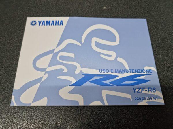MANUALE USO E MANUTENZIONE YAMAHA R6 600 - 2C028199H100
