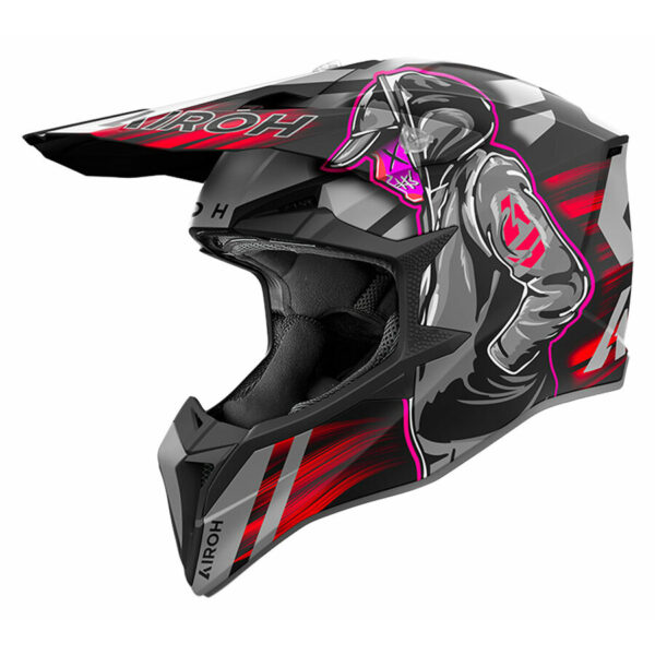 TRIMBOLIMOTO CASCO CROSS WRAAP CYBER RED - AIRWRC55- - immagine 2