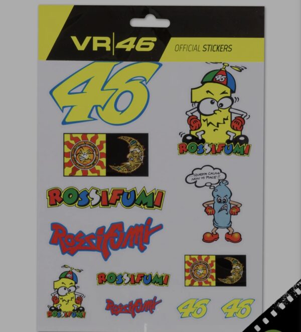TRIMBOLIMOTO KIT ADESIVI STICKERS VR46 HERITAGE ROSSIFUMI MULTICOLOR LARGE - VR529903